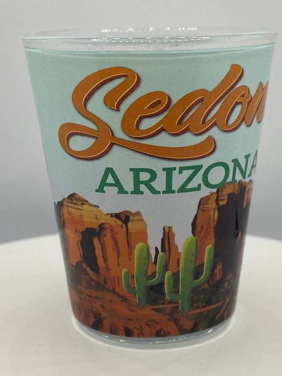 "Sedona" Arizona Shot Glass 2 oz