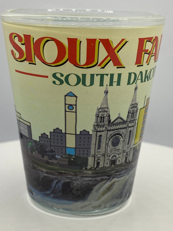 "Sioux Falls" South Dakota Shot Glass 2 oz