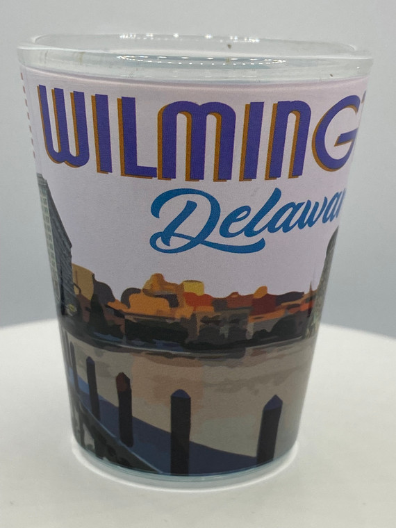 "Wilmington" Delaware Shot Glass 2 oz