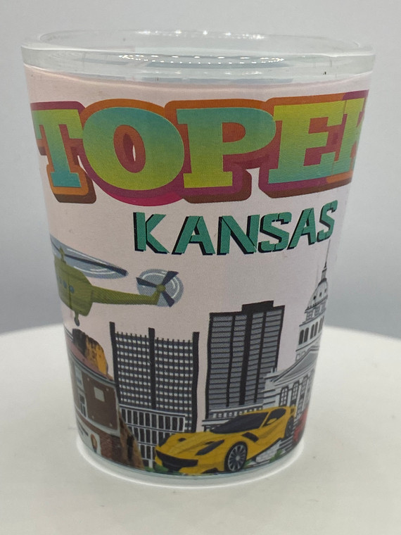 "Topeka" Kansas Shot Glass 2 oz