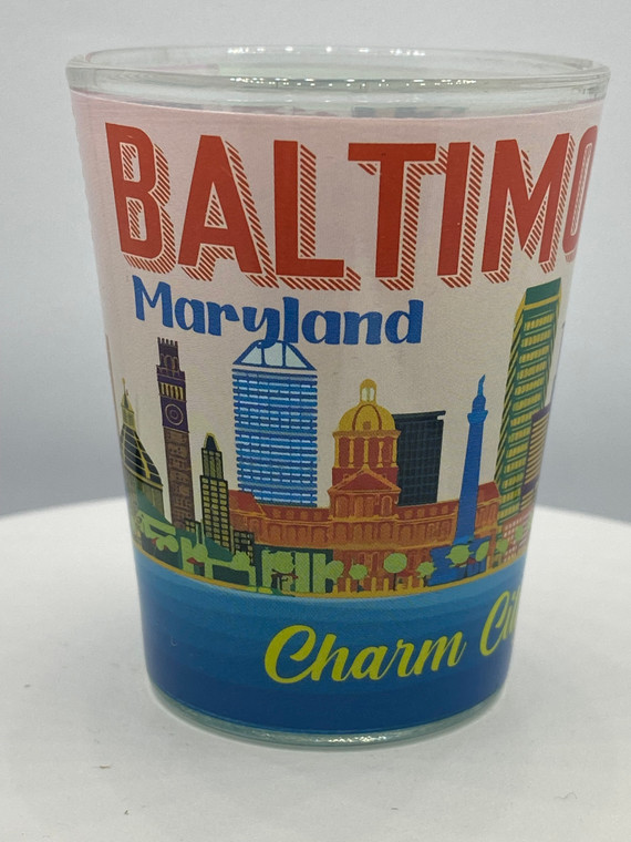 "Baltimore" Maryland Shot Glass 2 oz