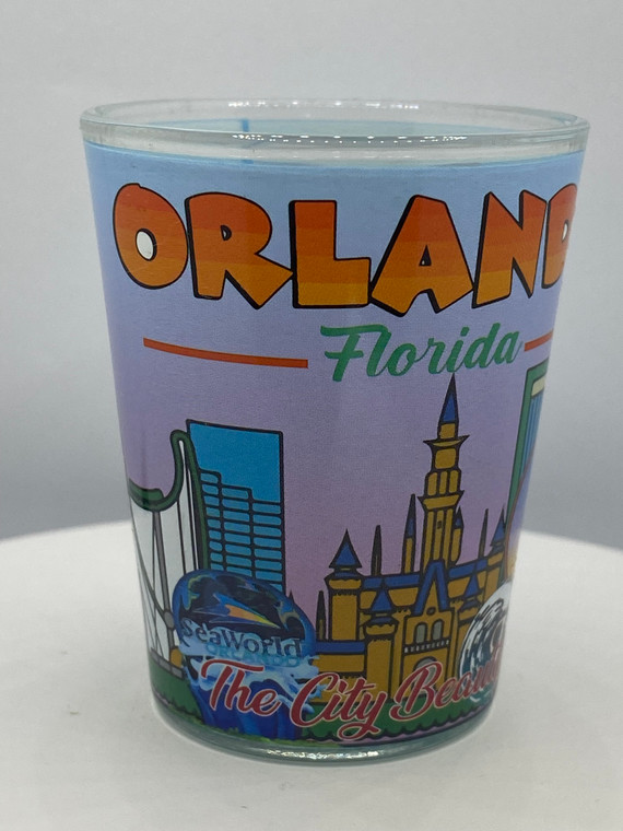 "Orlando" Florida Shot Glass 2 oz