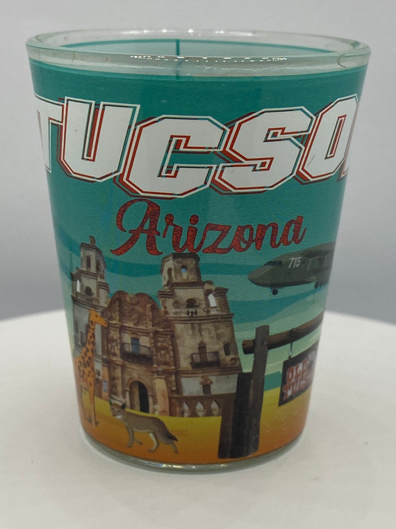 "Tucson" Arizona Shot Glass 2 oz