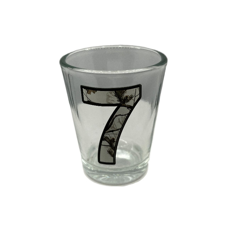 Camouflage Number '7' Collection Shot Glass 2 Oz