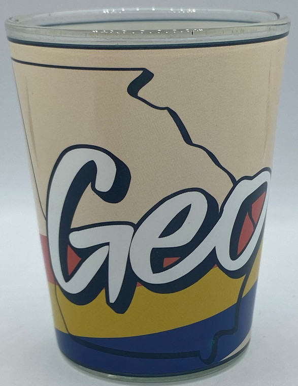 Georgia The Peach State Shot Glass 2 oz