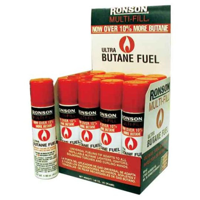 Ronson Butane 42GR Cans (12 Nos/Display)