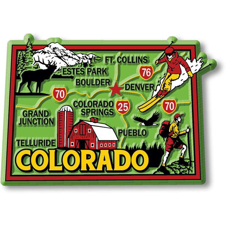 Colorado Colorful State Magnet