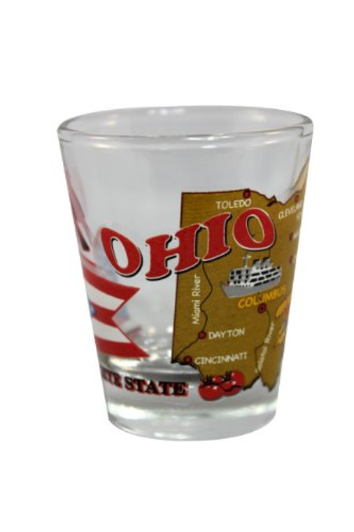 State Shot Glass Ohio - OH