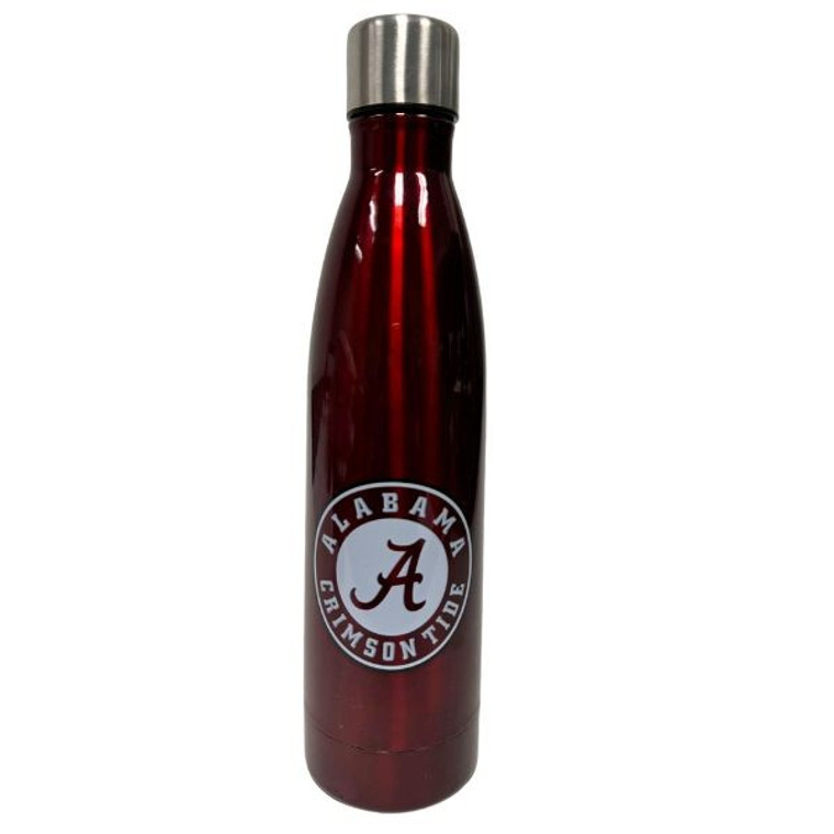 Alabama Crimson Tide Water Bottles STAINLESS STEEL - 18OZ ULTRA RED