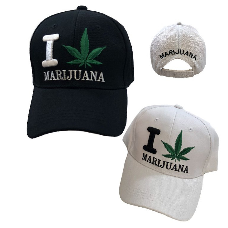 I (Leaf) Marijuana Ball Cap