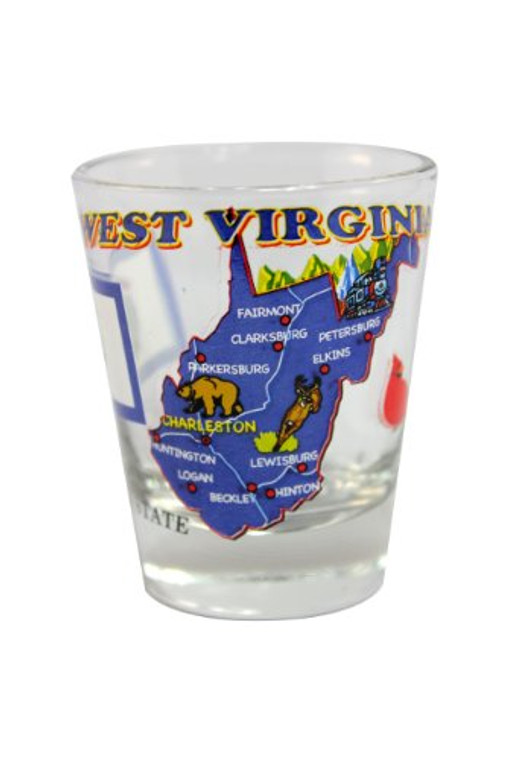 State Shot Glass West Virginia - WV