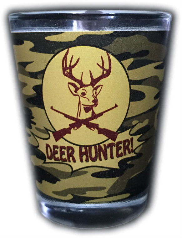 Funny Shot Glass "Deer Hunter" 2 oz