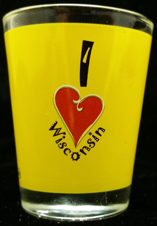 State Shot Glass I Love WI