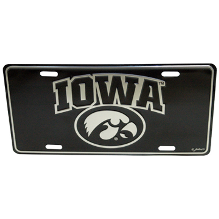 Iowa Hawkeys - Metal Elite Car Plate 12" x 6"