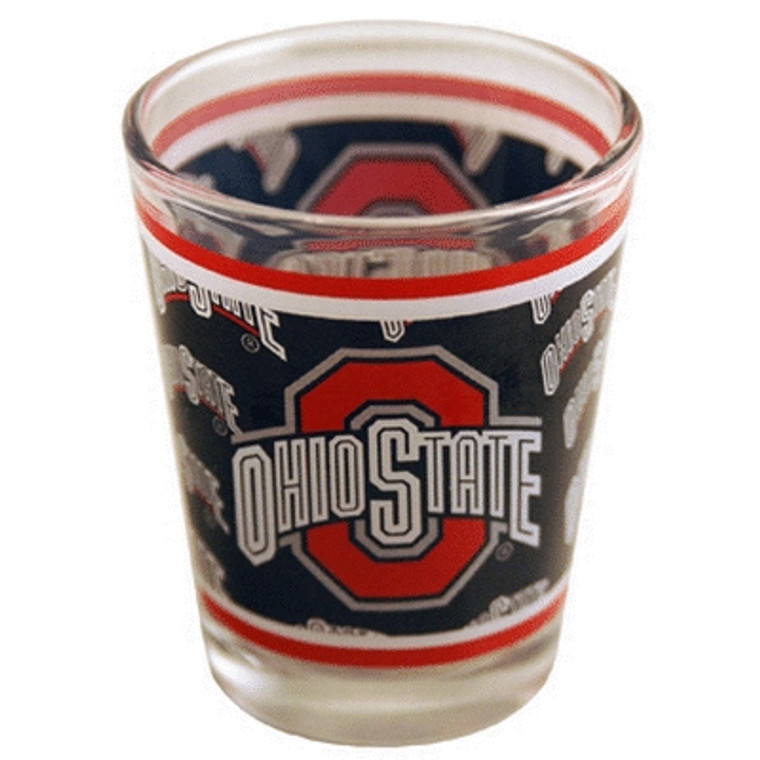 OH-STATE Buckeyes Shot Glass Wrap - Shot Glass 2 oz