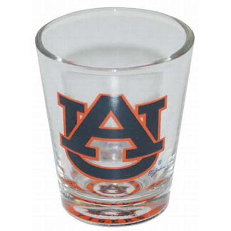 Auburn Tigers Bulls eye Bottom - Shot Glass 2 oz