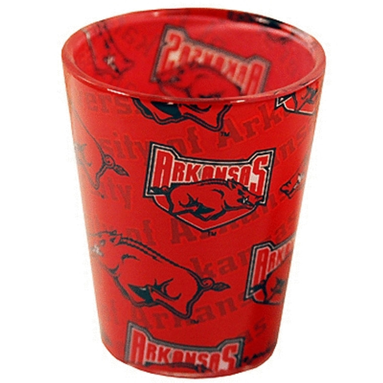 Arkansas Razorbacks Shadow - Shot Glass 2 oz Full wrap around printing