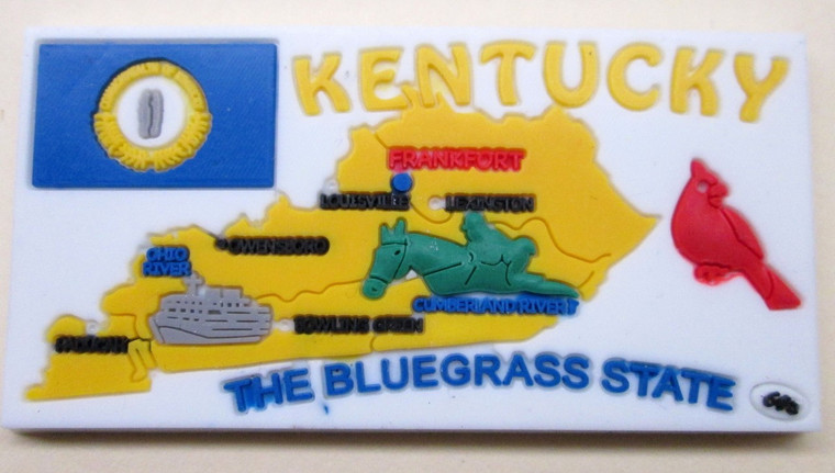 Magnet Kentucky - KY  - 3D