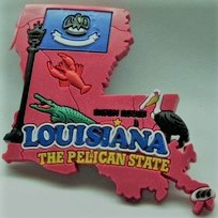 Magnet Louisiana - LA  - 3D