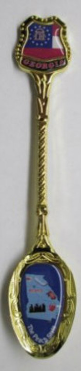 Golden Jumbo Spoon Georgia - GA  Size: 5" x 1.2"