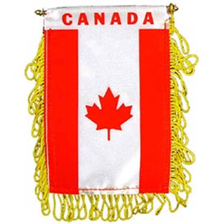 Mini Banners Country 'Canada' Size: 4" x 6"