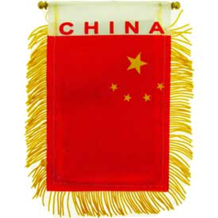 Mini Banners Country 'China' Size: 4" x 6"
