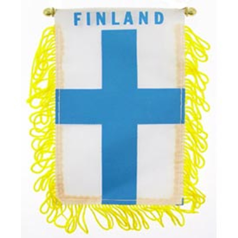 Mini Banners Country 'Finland' Size: 4" x 6"