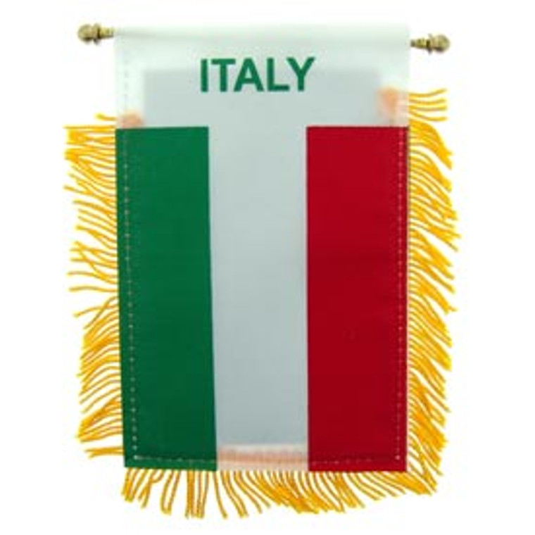 Mini Banners Country 'Italy' Size: 4" x 6"