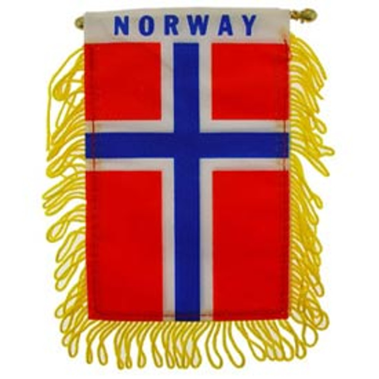 Mini Banners Country 'Norway' Size: 4" x 6"