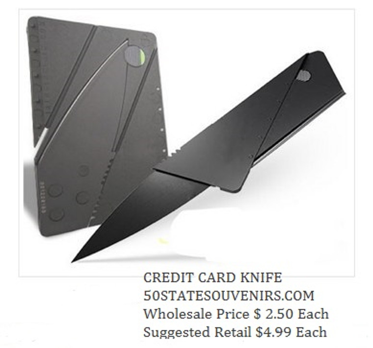 Folding Credit Card Survival Knife