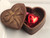 milk chocolate heart shaped edible trinket box