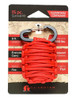 The Guardian Grenade is made of 9 Feet of 550lb-rated paracord, is great for everyday use! This Grenade includes a Fire-starter with tinder,  Knife blade, Fishing line, 2 Weights, 2 Floats, 2 Fishing hooks and many more features!