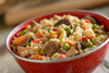 Mountain House Gluten Free Chicken Fried Rice Pouch. Made with delicious bits of chicken, scrambled eggs, mushrooms, onion, and peppers, Mountain House Chicken Fried Rice brings you a blend of flavor that's just as tasty as what you'd find in your favorite takeout restaurant without that long wait time.