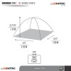 Cherokee GT 2/3 Person 7 by 5 Foot Outdoor Dome Family Camping Tent 100% Waterproof 2500mm, Easy Assembly, Durable Fabric Full Coverage Rainfly – Micro Mosquito Mesh for Maximum Comfort.