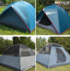 Cherokee GT 2/3 Person 7 by 5 Foot Outdoor Dome Family Camping Tent 100% Waterproof 2500mm, Easy Assembly, Durable Fabric Full Coverage Rainfly – Micro Mosquito Mesh for Maximum Comfort.