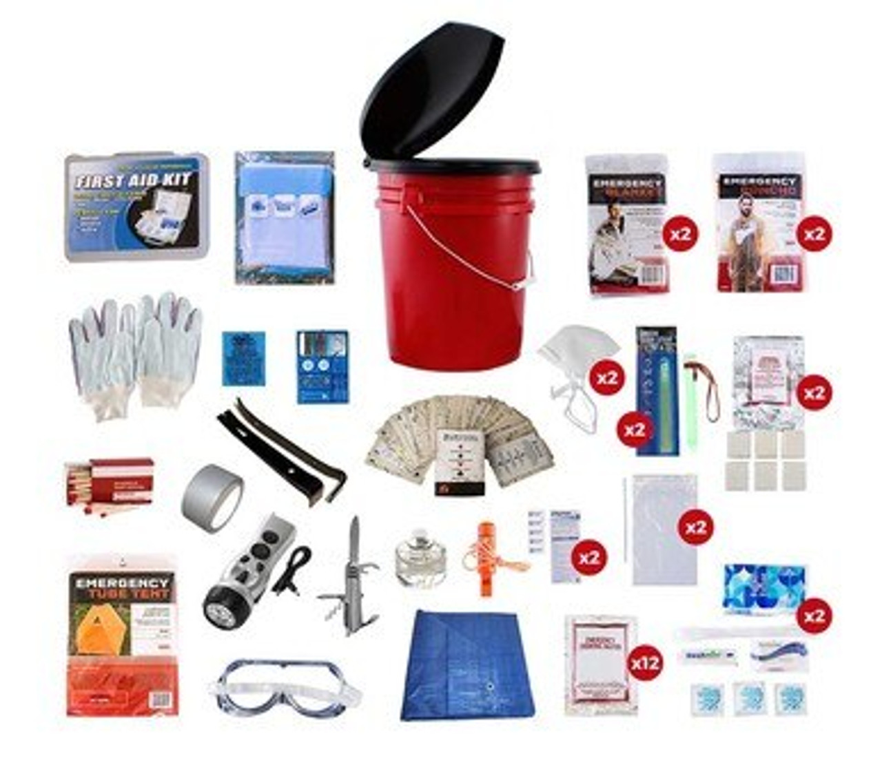 2 Person Hurricane Emergency Kit - Survival Pro Shop