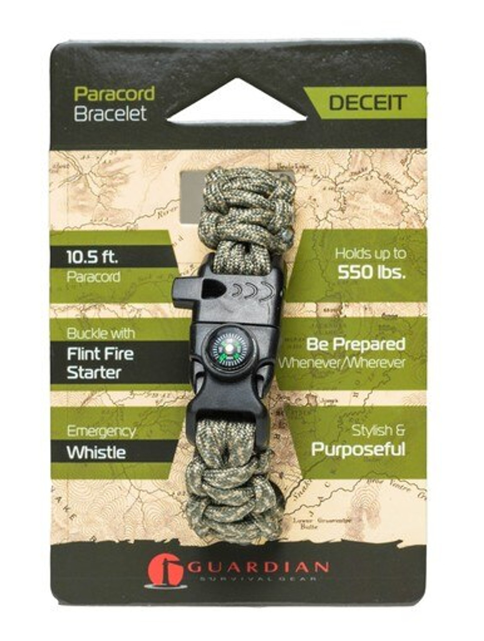 PHXD101 Side Release Whistle Buckle w/ Flint Fire Starter & Scaper Paracord  Bracelet at Plastic-Buckle.com