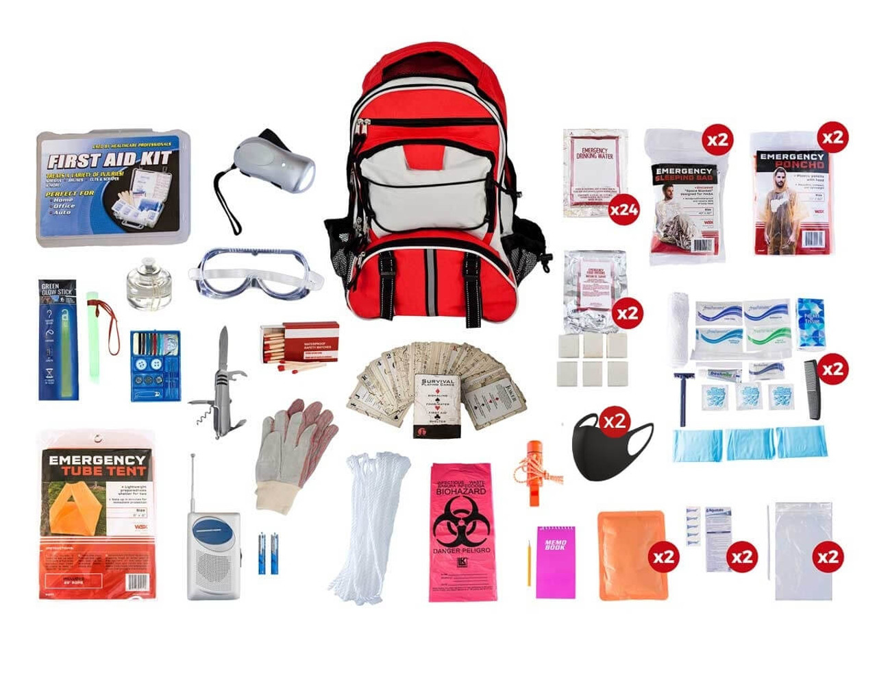 4 Person Deluxe Emergency Kit (3 Day Backpack) – QuakeHOLD!