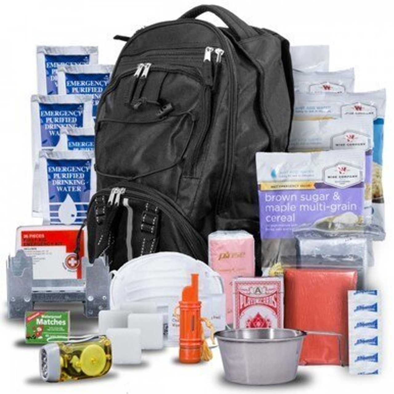 64 Piece Survival Kit Backpack