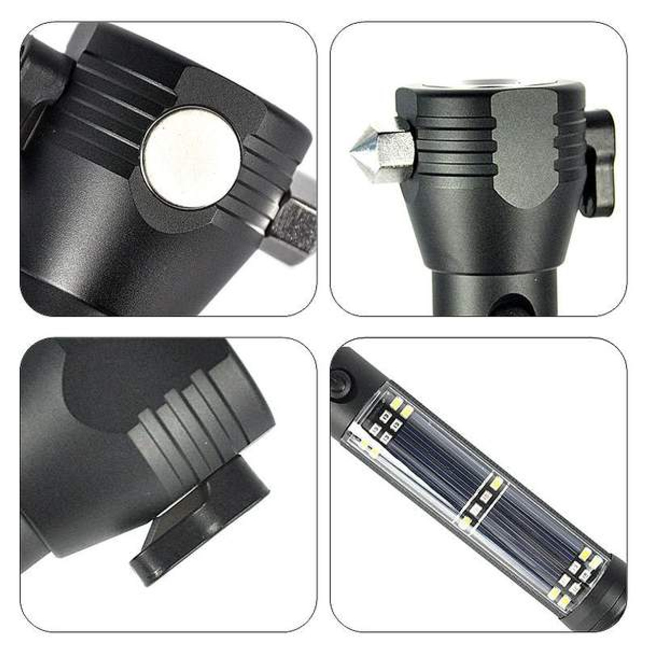 10-IN-1 Multi-Function Outdoor Emergency Flashlight Tactical Torch Survival  Tool