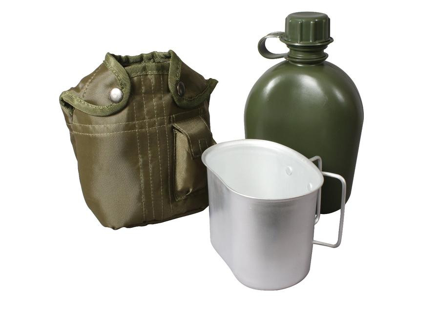 1 Quart Canteen Kit Portable Canteen Hydration Canteens Water Bottle with R : ZOOFOX Military Canteen, 1 Quart Portable Army Water