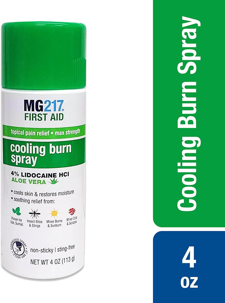 MG217 Maximum Strength Pain Relief Cooling Burn Spray- 4oz