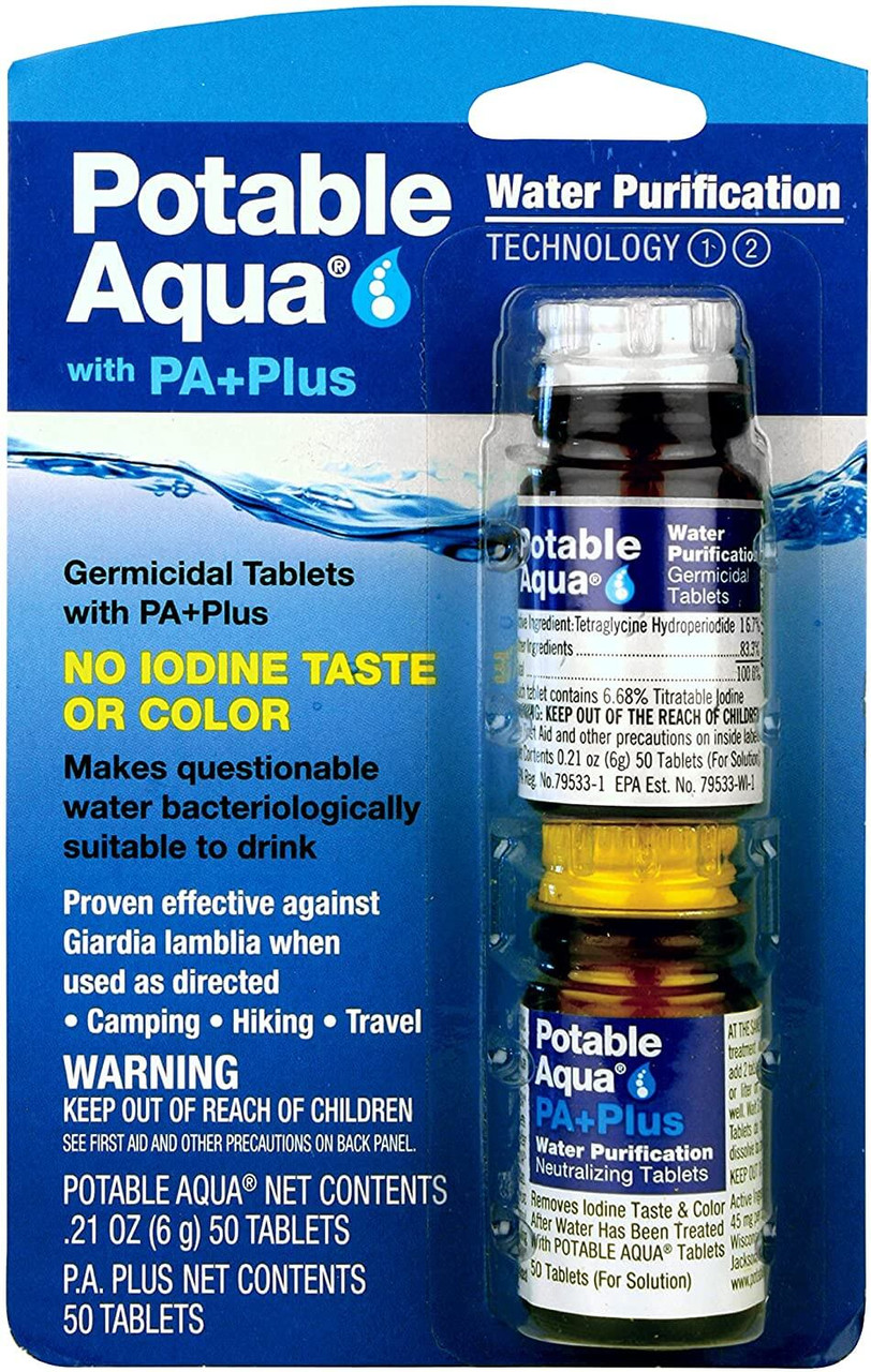 Potable Aqua Water Purification Tablets With PA Plus