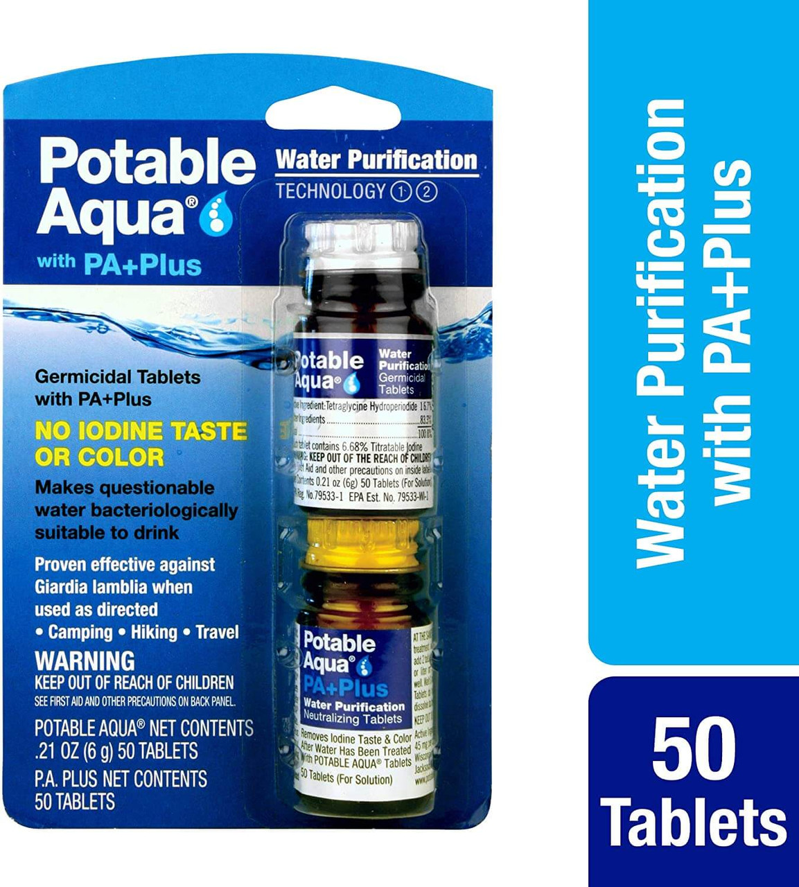 Potable Aqua Water Purification Tablets With PA Plus