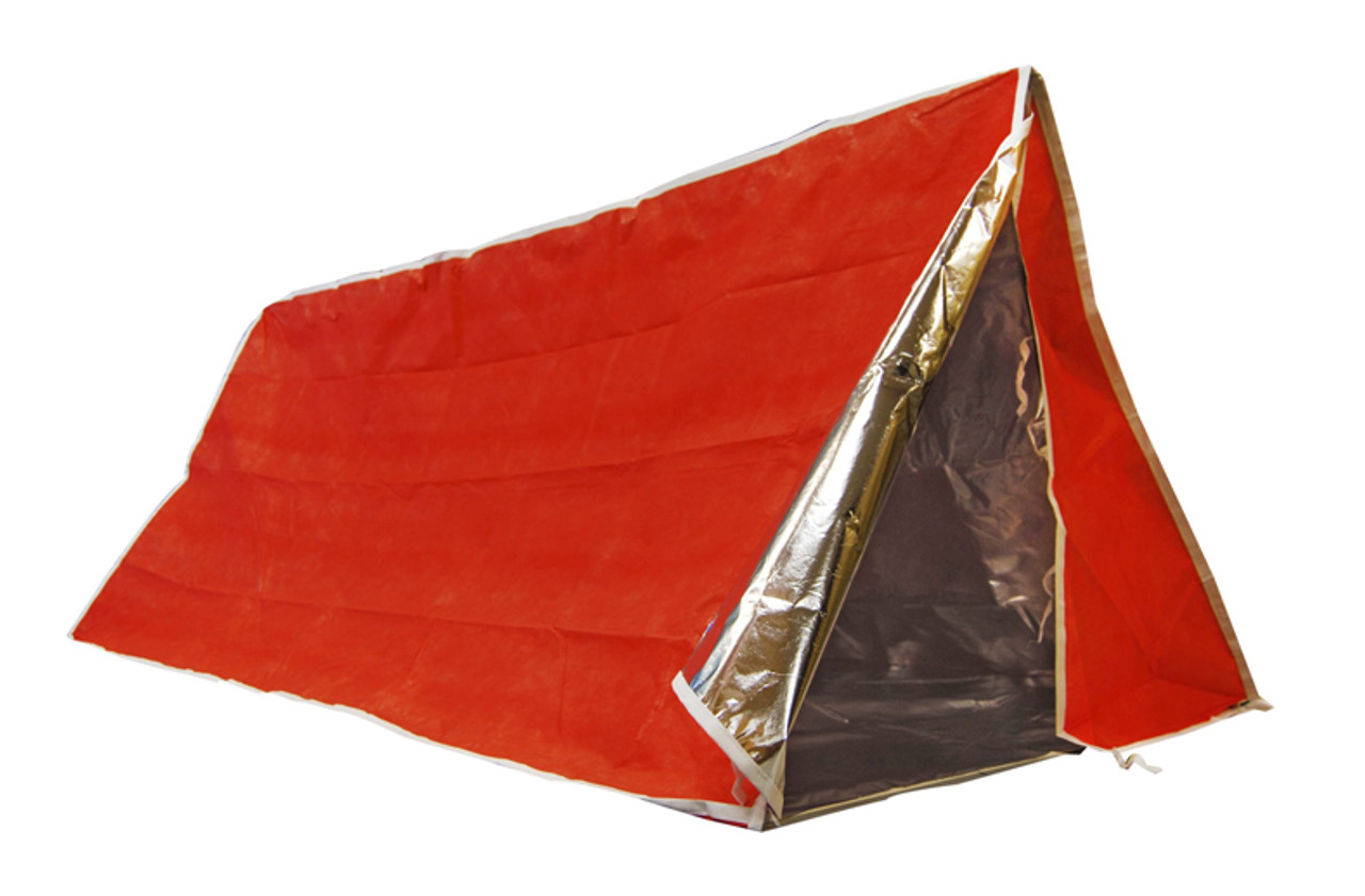Emergency Aluminum Coated - Waterproof / Fire Retardant Tube Tent
