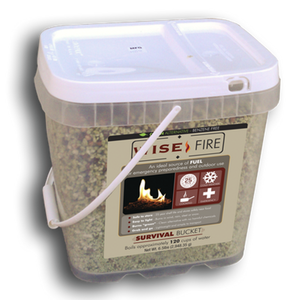 WiseFire by InstaFire is a great fire starter. Unlike similar products, WiseFire does not contain any harmful chemicals or vapors, making it a perfect choice for people, food, and the environment. Boils approximately 120 cups of water. An ideal source of fuel for emergency preparedness and outdoor use