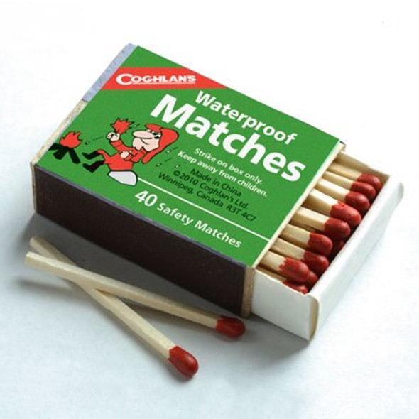 Waterproof matches is ideal for Hunters, Fishermen, Campers, or Outdoor, Workers. Approximately 40 wooden matches to a pocket size box. Safety matches cannot light accidentally, must be struck on the striker surface on box.