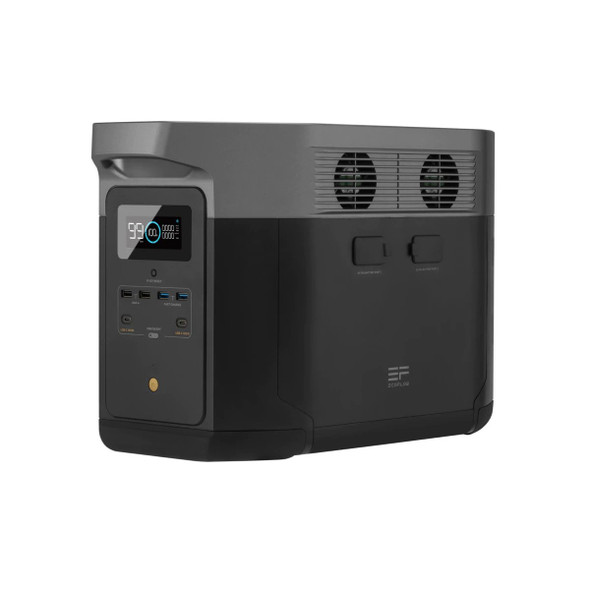 Backup your home during power outages with DELTA Max. With an expandable capacity that reaches up to 6kWh, dual charging, and the ability to power your home devices, you can stay powered on in any situation.