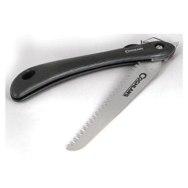 Sierra Saw tempered flexible steel cuts smooth and clean, perfect for camping and hiking. Foldable locking blade with unbreakable handle.