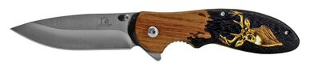 4.5 inch Spring Assisted hunting pocket knife.